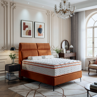 Sunvega 12 Inch Hybrid Memory Foam and Pocket Spring Mattress with Medium Firm Support
