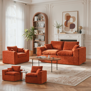 Sunvega Modular Cloud Couch Sofa with Removable Cushion Covers for Living Room