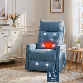 Sunvega Single Motor Power Lift Recliner Chair with Massage and Heat for Elderly