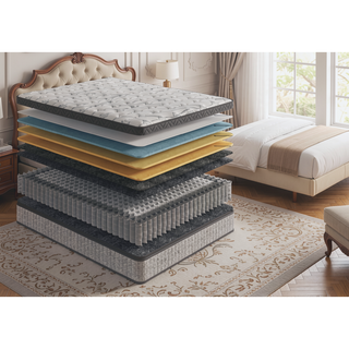Sunvega 10 Inch Queen Diamond Hybrid Cooling Gel Memory Foam Mattress for Pressure Relief