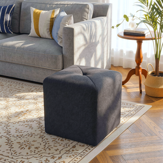 Sunvega Square Ottoman for Extra Seating and Leg Rest in Living Room