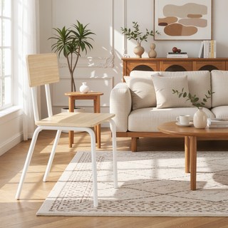 Sunvega 5-Piece Modern Dining Table Set with 4 Chairs for Small Space Kitchen