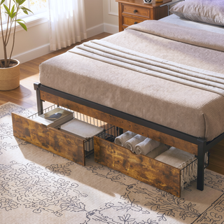 Sunvega Full Bed Underbed Storage Drawers with Wheels for Easy Access
