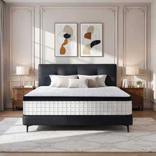 Sunvega 12 Inch Twin XL Memory Foam Hybrid Mattress with Cool Breathable Cover and Edge Support