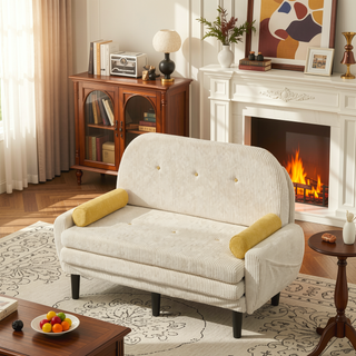 Sunvega Multiform Sofa with USB Charger Adjustable Backrest and Velvet Upholstery