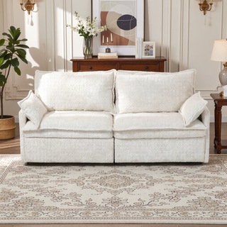 Sunvega 73.6-inch Ergonomic 3-in-1 Sofa Bed with Supportive Corduroy Convertible Sleeper