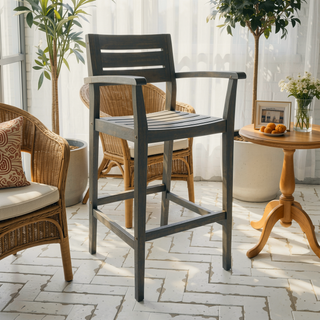 Sunvega Sleek Outdoor Barstool for Adding Summertime Feeling to Your Home