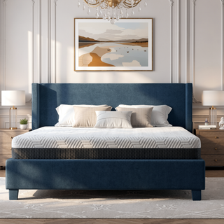 Sunvega Queen Medium Firm Mattress with Phase Change Cooling Cover and Gel Memory Foam