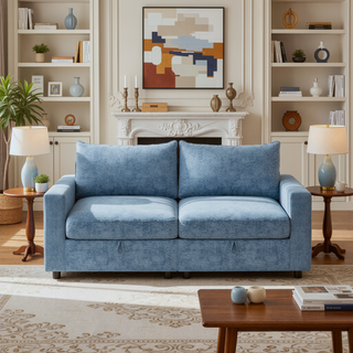 Sunvega Modular Sectional Sofa Seat With Storage and Convertible Sleeper Function
