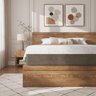 Sunvega Queen Medium Firm Mattress with Phase Change Cooling Cover and Gel Memory Foam