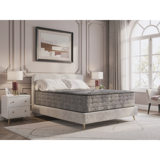 Sunvega 14" Firm Quilted Queen Mattress with Cooling Ice Cover and Copper Gel