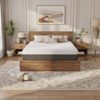 Sunvega Queen Medium Firm Mattress with Phase Change Cooling Cover and Gel Memory Foam
