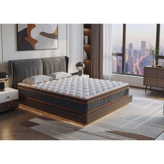 Sunvega 12 Inch King Size Hybrid Mattress with Memory Foam and Pocket Springs for Support