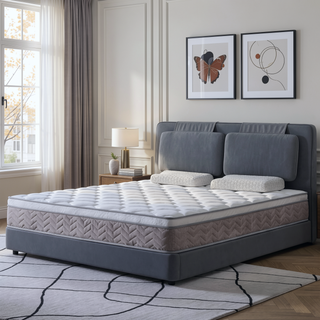 Sunvega 12 Inch Hybrid Mattress with Gel Memory Foam and Pocket Springs for Medium Firm Support