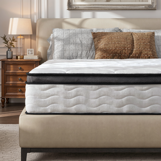 Sunvega 12 Inch Full Hybrid Mattress with Pocket Coils and Memory Foam for Medium Firm Pressure Relief