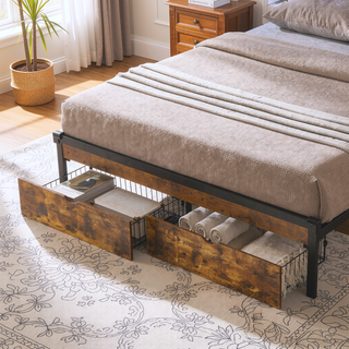 Sunvega Full Bed Underbed Storage Drawers with Wheels for Easy Access
