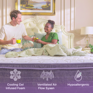 Sunvega Orthopedic Queen Cooling Gel Hybrid Mattress with Pressure Relief