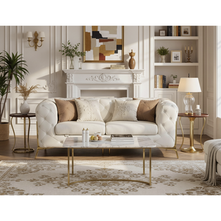 Sunvega Top Grain Italian Leather Chair with High-Density Foam Cushioning