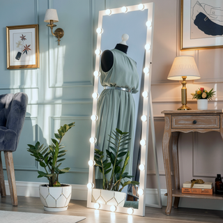 Sunvega Hollywood Full Length Floor Mirror with 3 Color Modes for Dressing Room