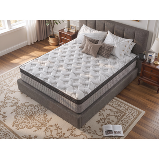 Sunvega Assembled in USA 12 Inch Twin Diamond Hybrid Cooling Gel Memory Foam Mattress