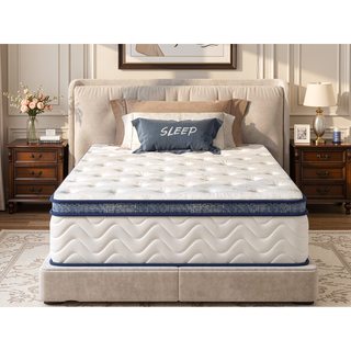 Sunvega 12 Inch Hybrid Queen Mattress with Pocket Springs and Memory Foam Support