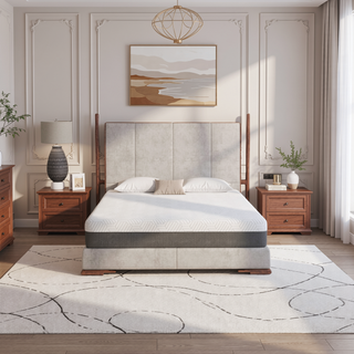 Sunvega Queen Medium Firm Mattress with Phase Change Cooling Cover and Gel Memory Foam