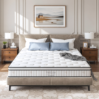 Sunvega 10 Inch Twin Size Hybrid Mattress with Individually Pocketed Innerspring