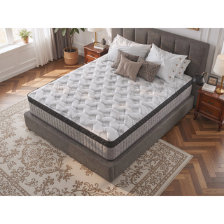 Sunvega 10 Inch Queen Diamond Hybrid Cooling Gel Memory Foam Mattress for Pressure Relief