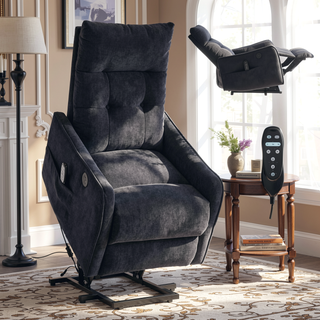 Sunvega Single Motor Power Lift Recliner Chair with Massage and Heat for Elderly