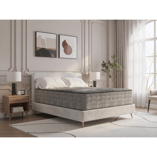 Sunvega 14 Inch Firm Quilted Twin XL Mattress with Ice Cover and Copper Gel Infusion