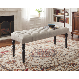 Sunvega Gray Tufted Upholstered Dining Chairs with Light Oak Finish