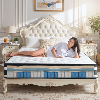 Sunvega 12 Inch Twin Size Hybrid Mattress with Oeko-Tex 100 Knitted Cover