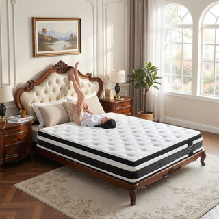 Sunvega 12 Inch Twin Size Hybrid Mattress with Oeko-Tex 100 Knitted Cover