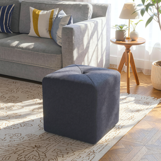 Sunvega Square Ottoman for Extra Seating and Leg Rest in Living Room