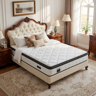 Sunvega 12 Inch Full Hybrid Mattress with Pocket Coils and Memory Foam for Medium Firm Pressure Relief