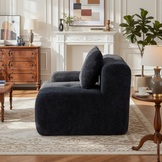 Sunvega Modular Loveseat Sofa with Tufted Design and Two Pillows for Living Room