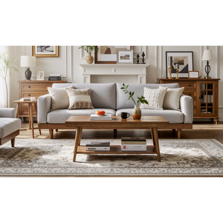 Sunvega Polyester Dining Bench with Solid Wood Legs and Stain-Resistant Fabric