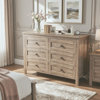 Sunvega Full Size Farmhouse Platform Bed with Double Sliding Barn Door and Charging Station