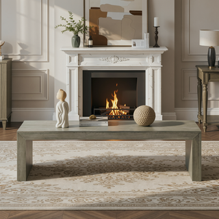Sunvega Farmhouse Style Acacia Wood Dining Bench with Complementing Finish for Dining Room