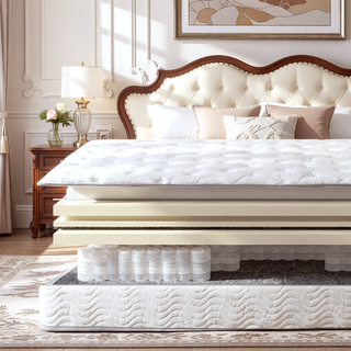 Sunvega 9 in. Full Size Pocket Coil Spring Mattress with Pressure Relief and Low Motion Transfer