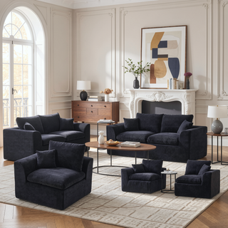 Sunvega Modular Cloud Couch Sofa with Removable Cushion Covers for Living Room