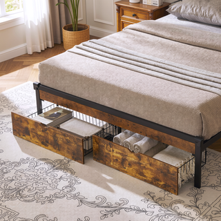 Sunvega Full Bed Underbed Storage Drawers with Wheels for Easy Access