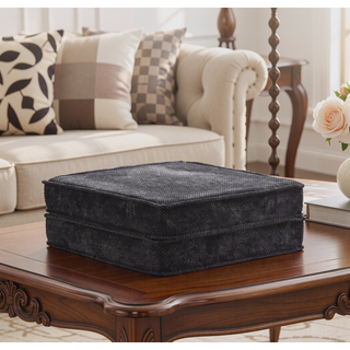 Sunvega Convertible Modular Sectional Mahjong Sofa Bed with Ottoman in Circle Fleece Fabric