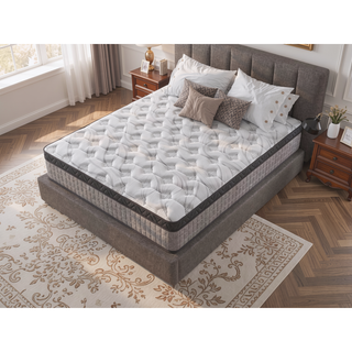 Sunvega 10 Inch Queen Diamond Hybrid Cooling Gel Memory Foam Mattress for Pressure Relief