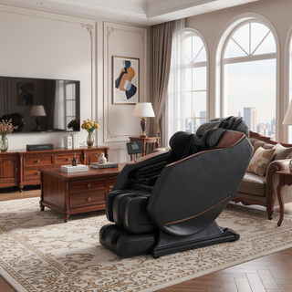 Sunvega Full Body Zero Gravity SL-Track Shiatsu Massage Chair with Airbags and Heating