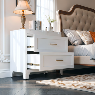 Sunvega White 71 Inch Tall Steel Wardrobe Cabinet with 2 Drawers and Adjustable Shelf