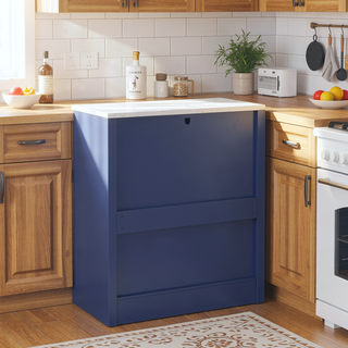 Sunvega Freestanding Kitchen Pantry Cabinet with Drawer and Adjustable Shelves