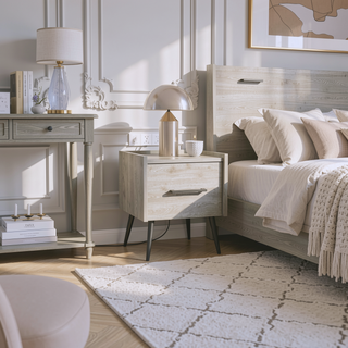 Sunvega Floating Nightstand with Handy Drawer and Surface for Bedroom Storage