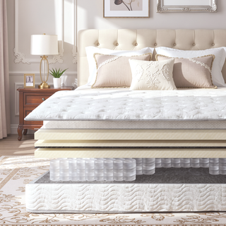 Sunvega 9 in. Full Size Pocket Coil Spring Mattress with Pressure Relief and Low Motion Transfer