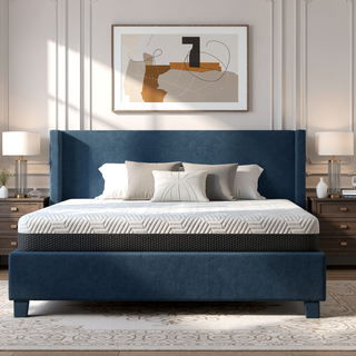 Sunvega Queen Medium Firm Mattress with Phase Change Cooling Cover and Gel Memory Foam